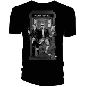 [Doctor Who: T-Shirts: 4 Doctors Band (Product Image)]