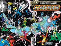 [The cover for Crisis On Infinite Earths #1 (Facsimile Edition: Cover A George Perez)]