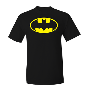 [Batman: T-Shirt: Retro Logo (Black) (Product Image)]