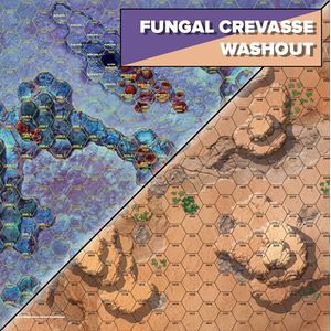 [Battletech: Alien Worlds: Battle Mat: Fungal Crevasse/Washout (Product Image)]
