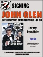[John Glen Signing For My Eyes Only (Product Image)]