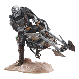 [Star Wars: The Mandalorian: Premier Collection 1/7 Scale Statue: Din Djarin With Speeder Bike (Product Image)]