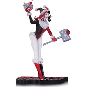[DC: Red Black & White Holiday Statue: Harley Quinn (Product Image)]