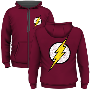 [DC: Zipped Hoodie: The Flash (Product Image)]