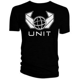 [Doctor Who: Fifteenth Doctor: Series One Collection T-Shirt: UNIT Logo (Black) (Product Image)]
