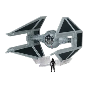 [Star Wars: Micro Galaxy Squadron: Vehicle & Micro Figure Set: TIE Interceptor (Product Image)]