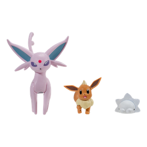 [Pokémon: Battle Features Figure Set: Eevee, Snom, & Espeon (Product Image)]
