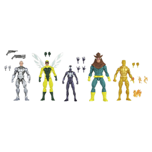 [Spider-Man: Marvel Legends Action Figure 5-Pack: Spider-Man, Silvermane, Human Fly, Molten Man & Razorback (Product Image)]