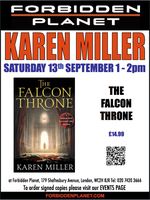 [Karen Miller Signing The Falcon Throne (Product Image)]