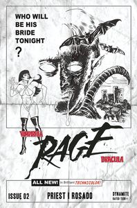 [Vampirella/Dracula: Rage #2 (Cover G Haeser Black & White Variant) (Product Image)]