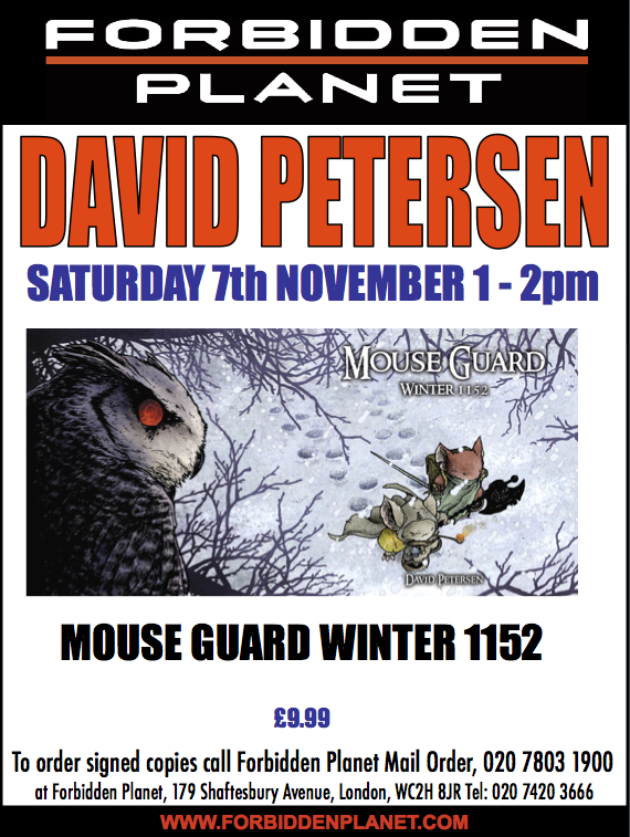 David Patersen Signing Mouse Guard Winter 1152