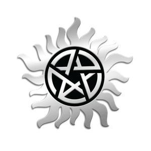 [Supernatural: Enamel Pin Badge: Anti-Possession Tattoo Pentagram (Product Image)]
