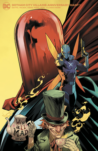 [Gotham City Villains: Anniversary Giant (Dan Mora Mad Hatter, Killer Moth & Red Hood Cardstock Variant) (Product Image)]