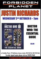 [Justin Richards Signing Doctor Who: The Essential Guide (Product Image)]