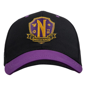 [Wednesday: Curved Bill Cap: Nevermore Academy (Purple) (Product Image)]