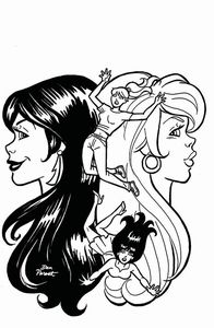 [Red Sonja & Vampirella Meet Betty & Veronica #8 (Parent B&W Virgin Variant) (Product Image)]
