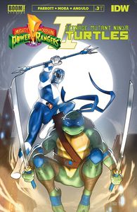 [Mighty Morphin Power Rangers/Teenage Mutant Ninja Turtles II #3 (Cover E Cardstock Variant Clarke) (Product Image)]