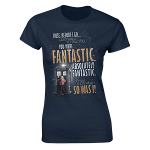 [Doctor Who: The 60th Anniversary Diamond Collection: Women's Fit T-Shirt: Fantastic (Product Image)]