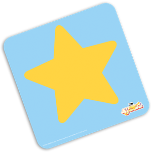 [Steven Universe: Coaster: Steven Star (Light Blue) (Product Image)]