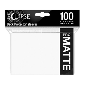[Ultra Pro: Eclipse Matte: Arctic White: Standard Sleeves (100) (Product Image)]