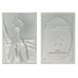 [Magic The Gathering: Limited Edition Silver Plated Metal Collectible Card: Nicol Bolas (Product Image)]