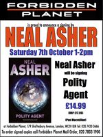 [Neal Asher signing Polity Agent (Product Image)]