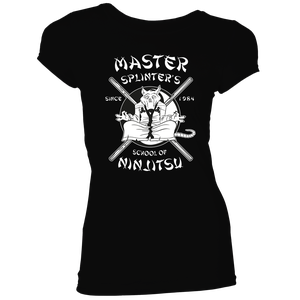 [Teenage Mutant Ninja Turtles: Women's Fit T-Shirt: Master Splinter's School Of Ninjitsu (Product Image)]
