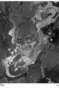[Marvel: Colour Giclee Print: Cosmic Ghost Rider by Christian Ward (Signed Limited Edition) (Product Image)]