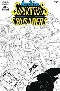 [Archie Superteens Vs Crusaders #2 (Cover B Dave Williams Black & White) (Product Image)]