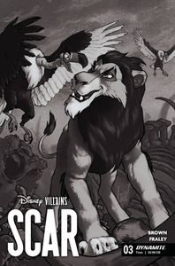 [Disney Villains: Scar #3 (Cover T Ha Black & White Variant) (Product Image)]