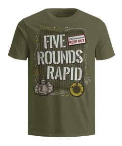 [Doctor Who: Flashback Collection: T-Shirt: Five Rounds Rapid! (Product Image)]