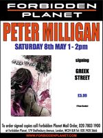 [Peter Milligan Signing Greek Street (Product Image)]