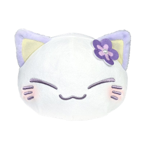 [Nemuneko Cat: Plush Figure: Nemuneko Cat (Purple) (Product Image)]