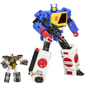 [Transformers: Generations: Legacy Evolution Action Figures: Twincast & Autobot Rewind (Product Image)]
