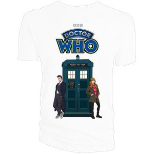 [Doctor Who: T-Shirt: The Doctor Returns (White Forbidden Planet MCM Exclusive) (Product Image)]