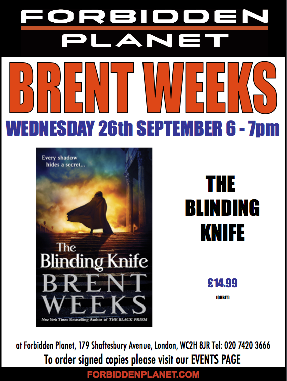 Brent Weeks Signing The Blinding Knife