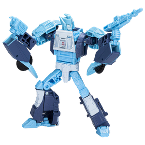 [Transformers: Generations: Legacy Deluxe Action Figure: Velocitron Speedia 500 Collection: Blurr (Product Image)]