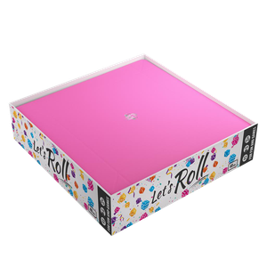 [Gamegenic: Magnetic Dice Tray: Square: Black/Pink (Product Image)]