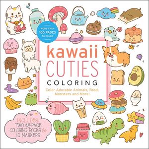 [Kawaii Cuties Coloring Kit: Color Adorable Animals, Food, Monsters & More! (Product Image)]