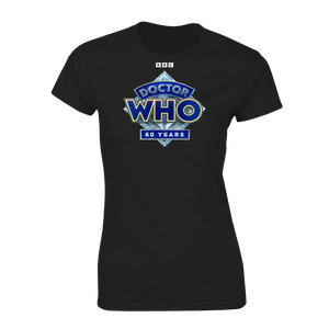 [Doctor Who: The 60th Anniversary Diamond Collection: Women's Fit T-Shirt: 60 Years Of Doctor Who Diamond Logo (Product Image)]