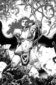 [Red Sonja: Black White Red #1 (Cover N Tan Limited Virgin Variant) (Product Image)]