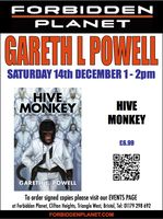 [Gareth L Powell Signing Hive Monkey (Product Image)]