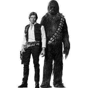 [Star Wars: Hot Toys Movie Masterpiece Figure Set: Episode IV Han Solo & Chewbacca (Product Image)]
