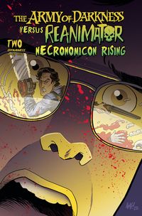 [The cover for The Army Of Darkness Vs. Reanimator: Necronomicon Rising #2 (Cover A Fleecs)]