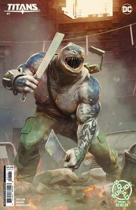 [Titans #7 (Cover F Barends Suicide Squad Kill Arkham Asylum King King Shark Card Stock Variant) (Product Image)]