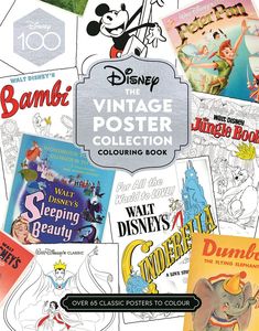 [Disney: The Vintage Poster Collection Colouring Book (Product Image)]