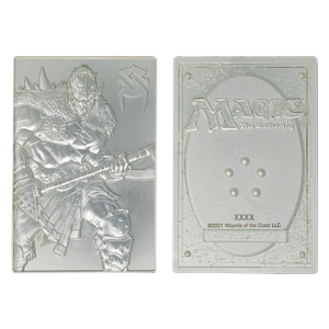 [Magic The Gathering: Limited Edition Silver Plated Metal Collectible Card: Garruk Wildspeaker (Product Image)]