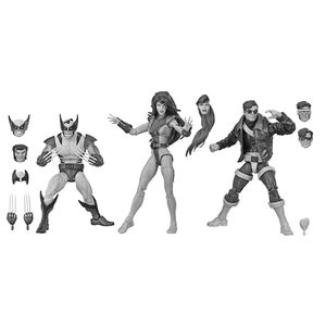 [Marvel Legends: 90s Action Figure 3 Pack: Jean Grey, Cyclops & Wolverine (Product Image)]
