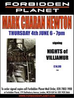 [Mark Charan Newton Signing Nights of Villjamur (Product Image)]