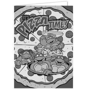 [Teenage Mutant Ninja Turtles: Greetings Card: Pizza Time (Product Image)]
